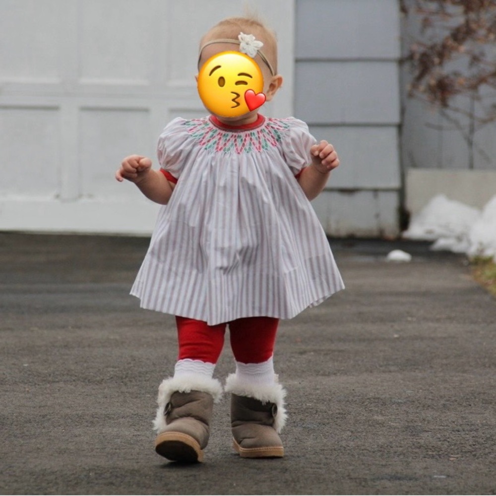Handmade Christmas dress, 12-18m